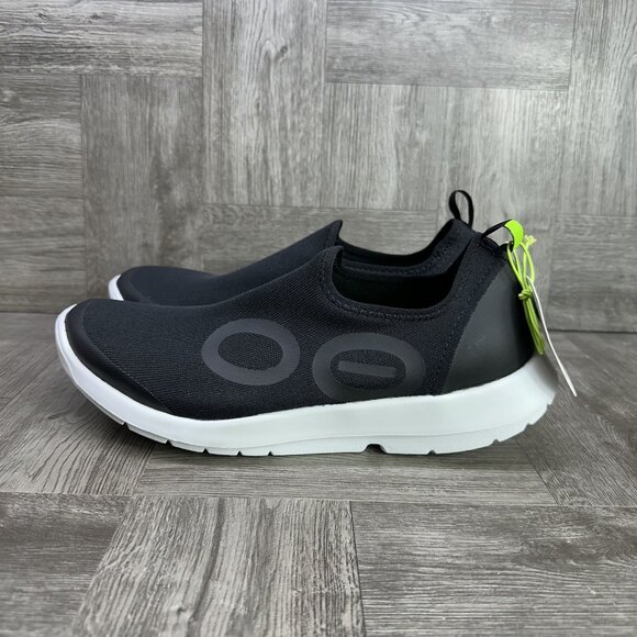 OOFOS OOMG Sport Men's size 10.5 Black White Slip On Lightweight Shoes 5085 - Picture 5 of 8